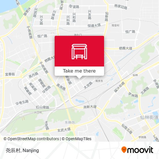 尧辰村 map