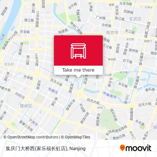集庆门大桥西(家乐福长虹店) map