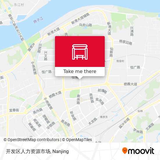 开发区人力资源市场 map