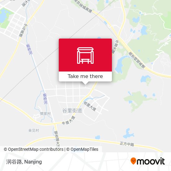 润谷路 map
