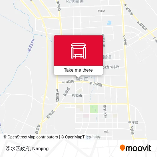 溧水区政府 map