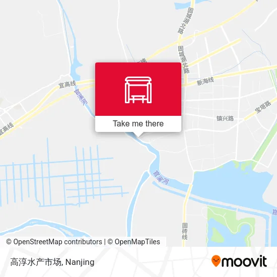 高淳水产市场 map