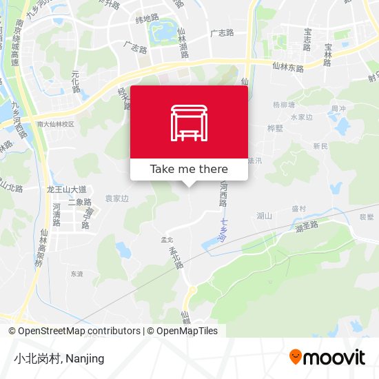 小北岗村 map