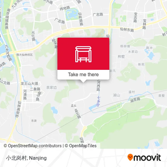 小北岗村 map