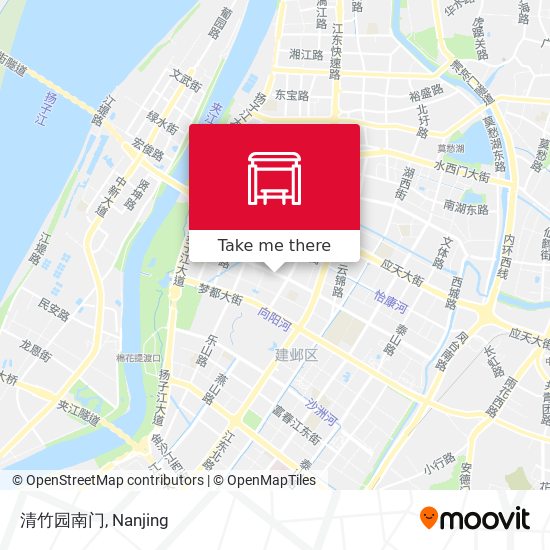 清竹园南门 map