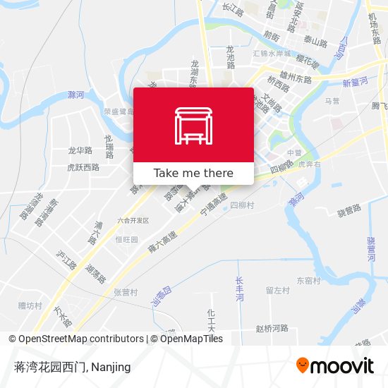 蒋湾花园西门 map