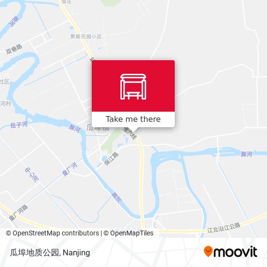 瓜埠地质公园 map