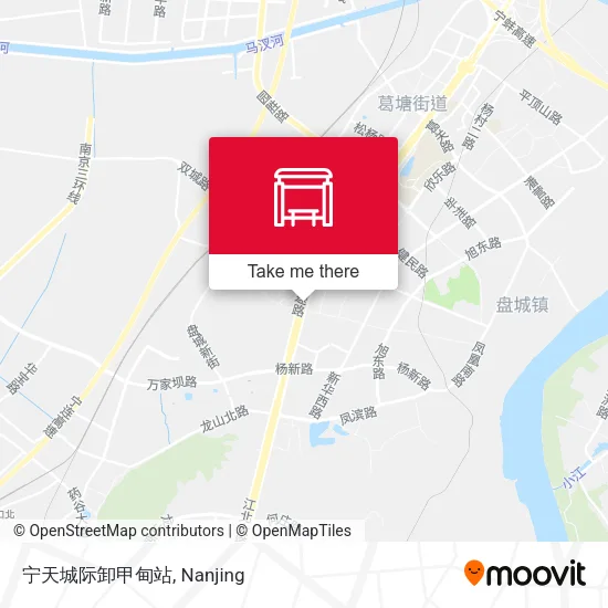 宁天城际卸甲甸站 map