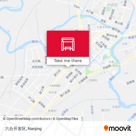 六合开发区 map