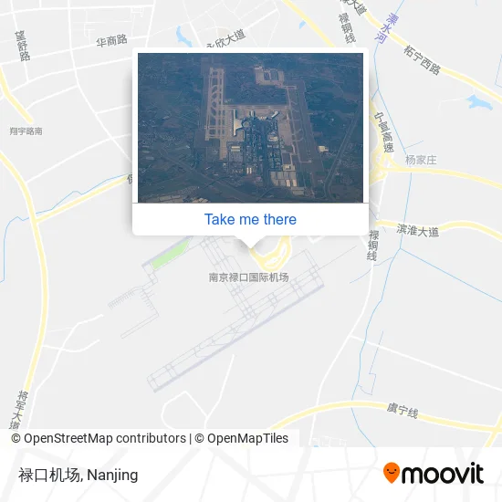 禄口机场 map