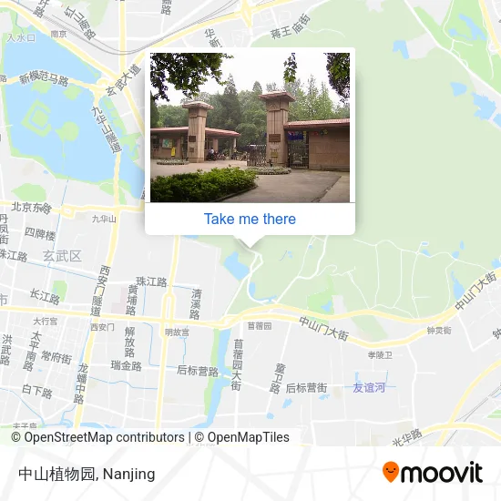 中山植物园 map