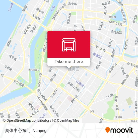 奥体中心东门 map