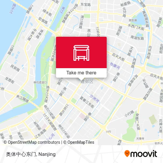 奥体中心东门 map