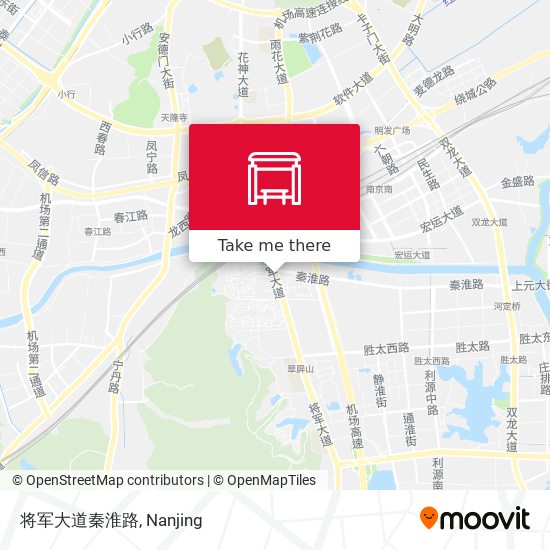 将军大道秦淮路 map