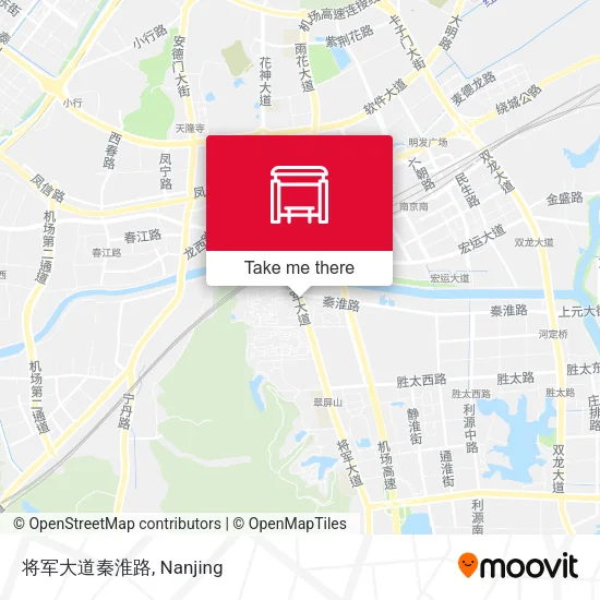 将军大道秦淮路 map