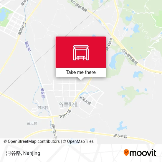 润谷路 map