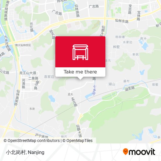 小北岗村 map
