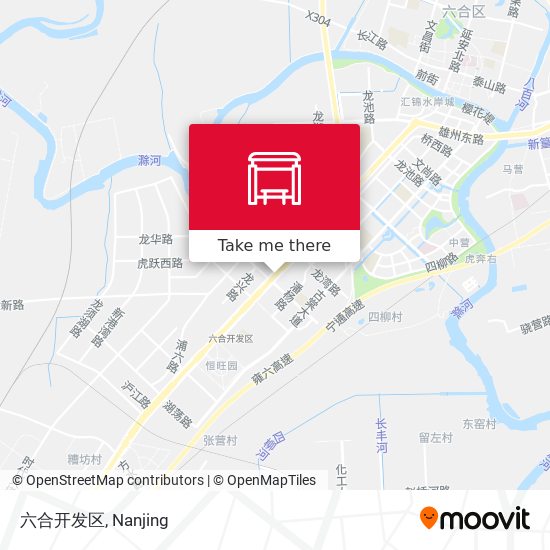 六合开发区 map