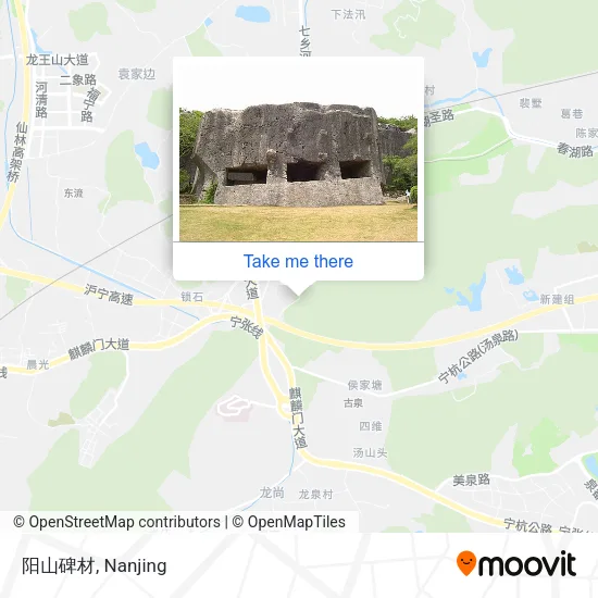 阳山碑材 map