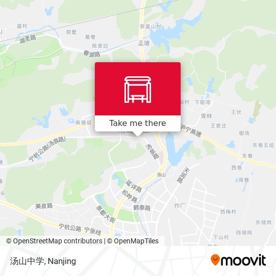 汤山中学 map