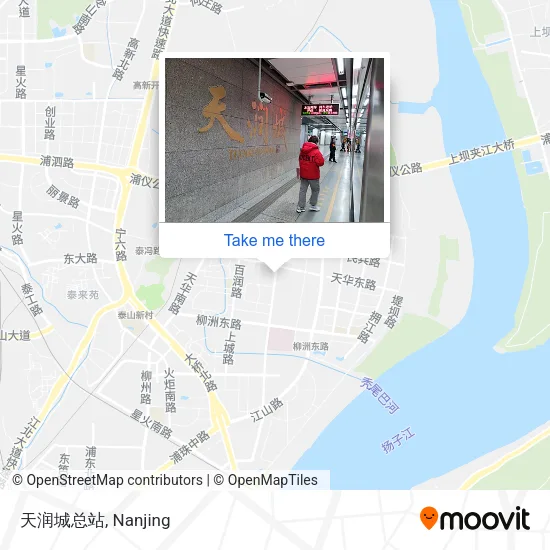 天润城总站 map