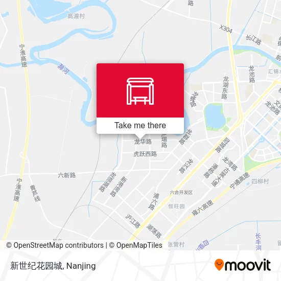 新世纪花园城 map