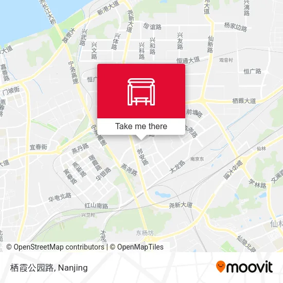 栖霞公园路 map