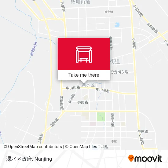 溧水区政府 map