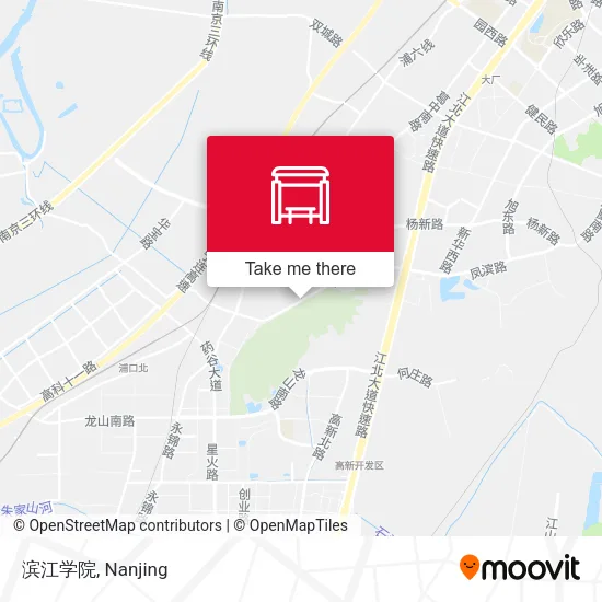 滨江学院 map