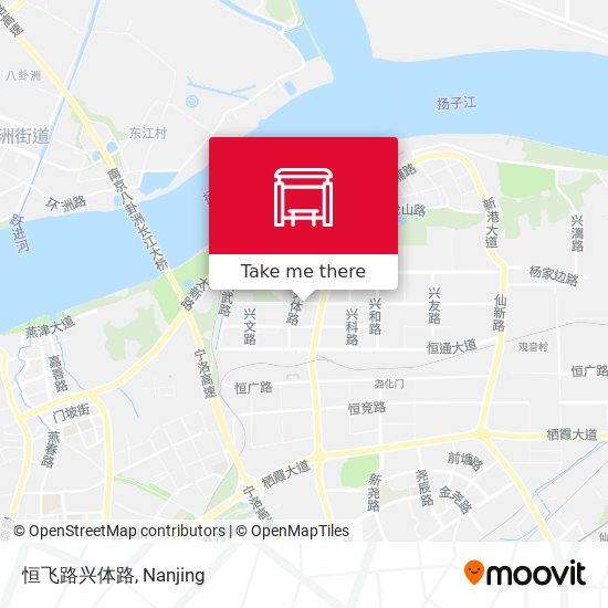 恒飞路兴体路 map