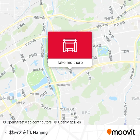 仙林南大东门 map