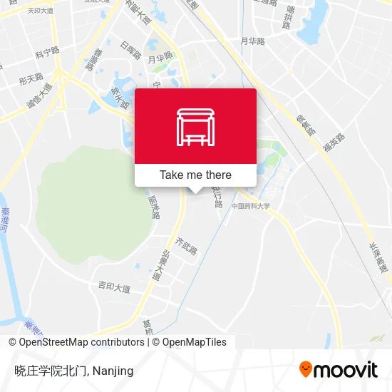 晓庄学院北门 map