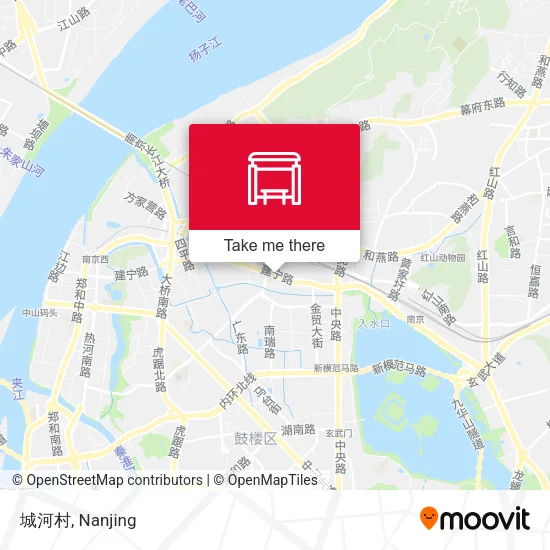 城河村 map