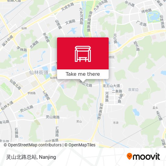 灵山北路总站 map