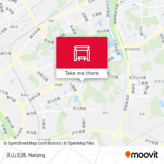 灵山北路 map