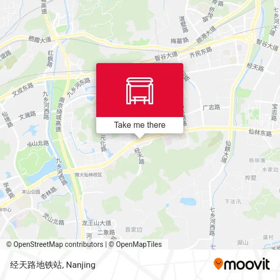 经天路地铁站 map