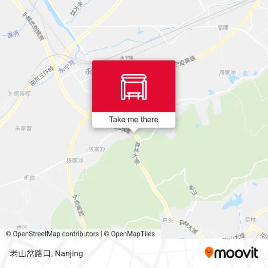 老山岔路口 map