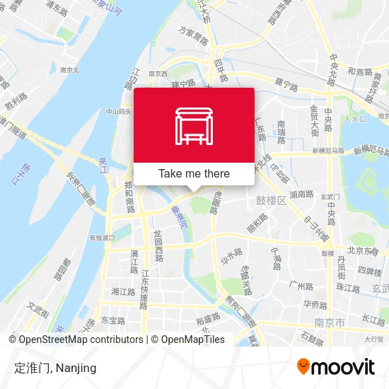 定淮门 map