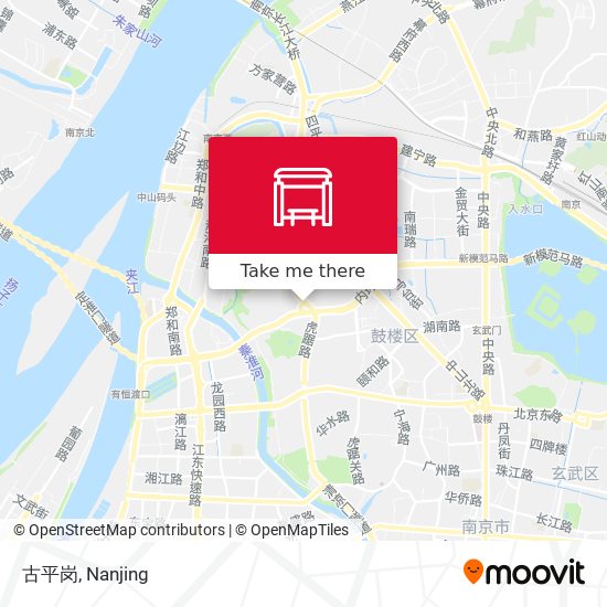 古平岗 map