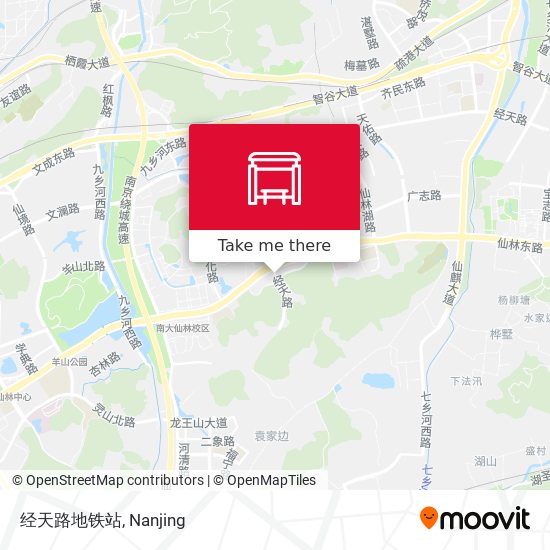 经天路地铁站 map