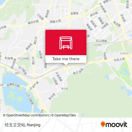 经五立交站 map