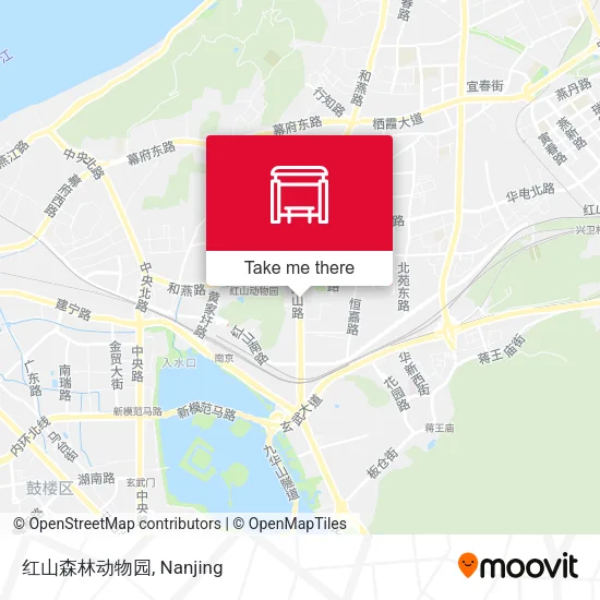 红山森林动物园 map