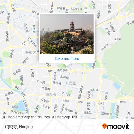 鸡鸣寺 map