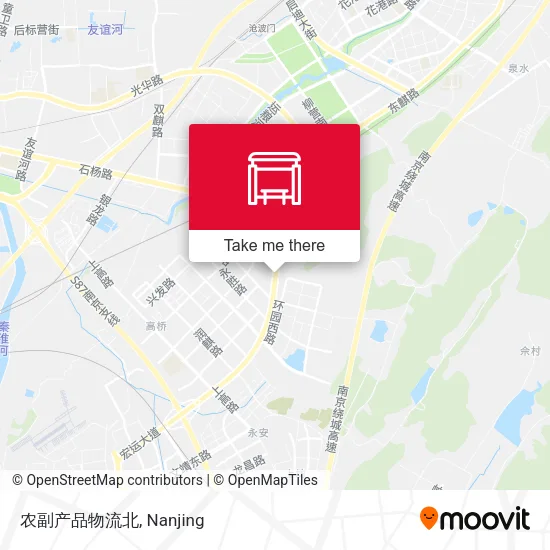 农副产品物流北 map