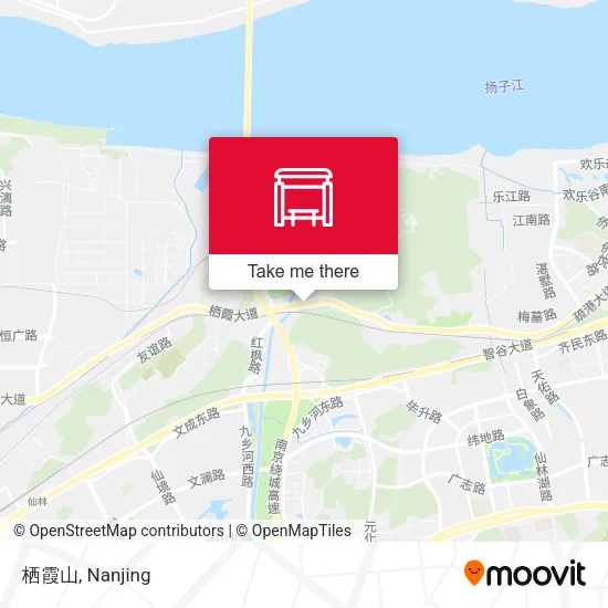 栖霞山 map