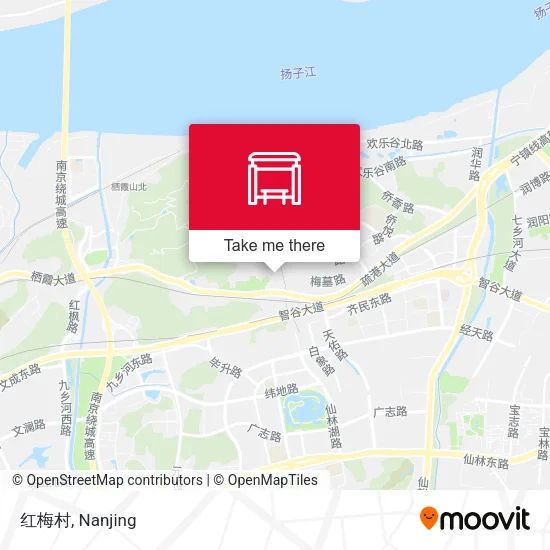 红梅村 map
