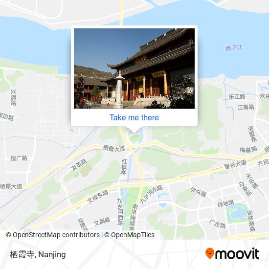 栖霞寺 map