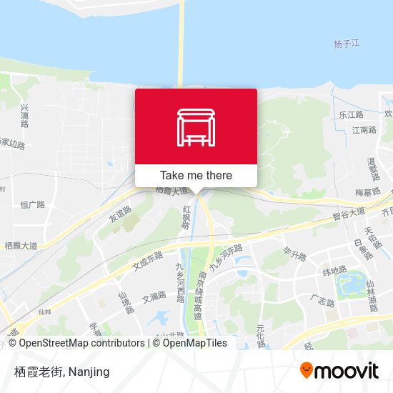 栖霞老街 map