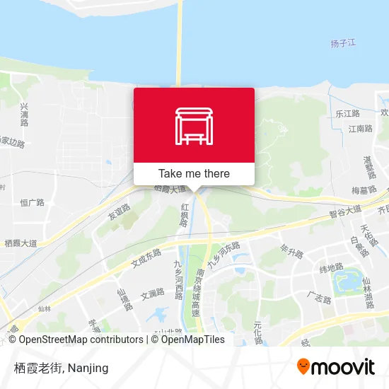 栖霞老街 map