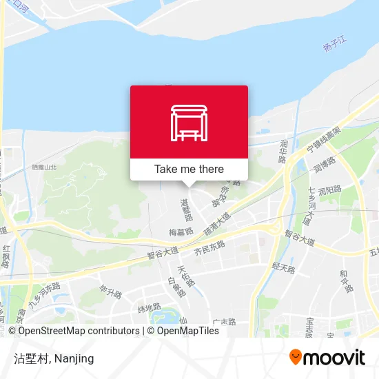 沾墅村 map